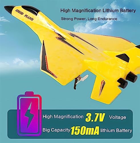 Remote Control Wireless Airplane Toy with Lights, Su-35 Rc Glider 2 Channel 2.4 GHZ Remote Control Planes, Outdoor Foam Rc Aircraft for Hobby Rc Airplanes