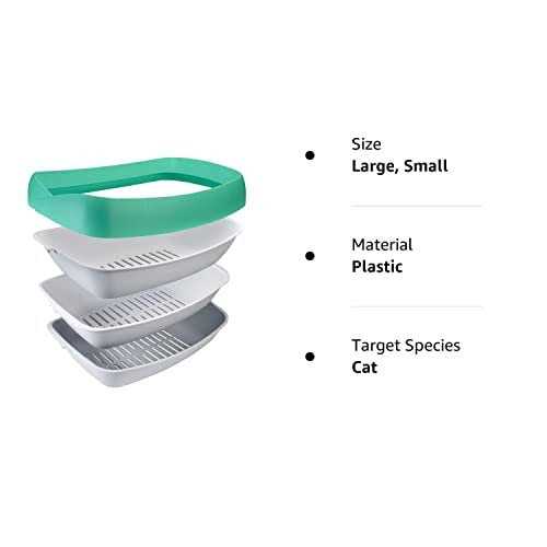 Luuup Litter Box 3 Sifting Tray Cat Litter Box Easy to Clean with Non-Stick Coating - Pet Supplies online store