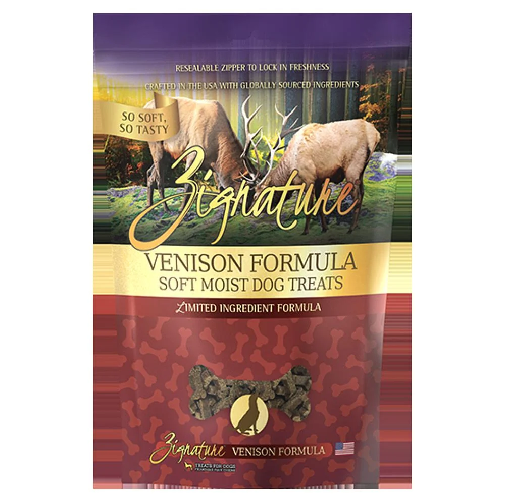 Zignature Ziggy Soft Venison Treats 4oz (12)