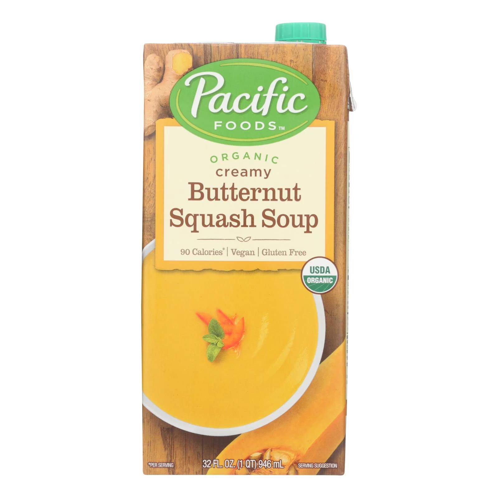 Pacific Foods Organic Soup Creamy Butternut Squash 32 fl oz Pack of 2