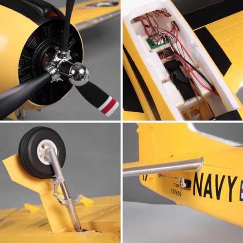 Fms T-28D Trojan V4 Yellow 1400mm (55.1