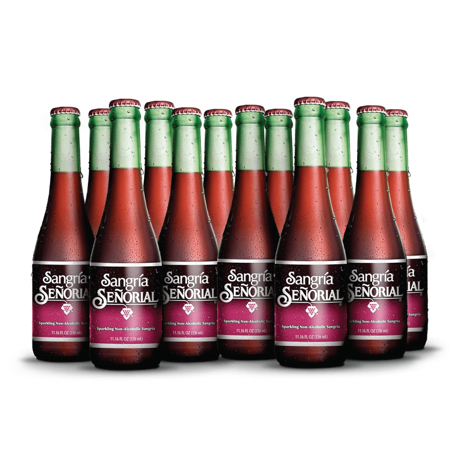 Jarritos Sangria Senorial Sparkling Non-Alcoholic Sangria 12/11.16 fl. oz. Glass Bottle Case (12-Pack)