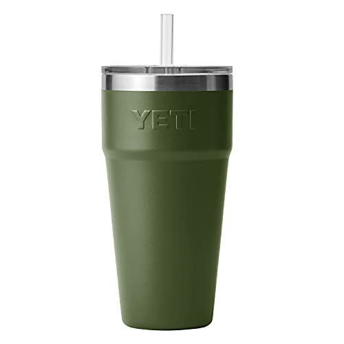 YETI Rambler 26 oz Straw Cup, Vacuum Insulated, Stainless Steel with Straw Lid