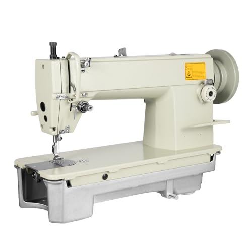 Heavy Duty Sewing Machine, Industrial Sewing Machine with Yarn Trapper Reverse Lever Leather Sewings Machines for Knitted Fabric Leather Canvas 3000 Stitches/Min