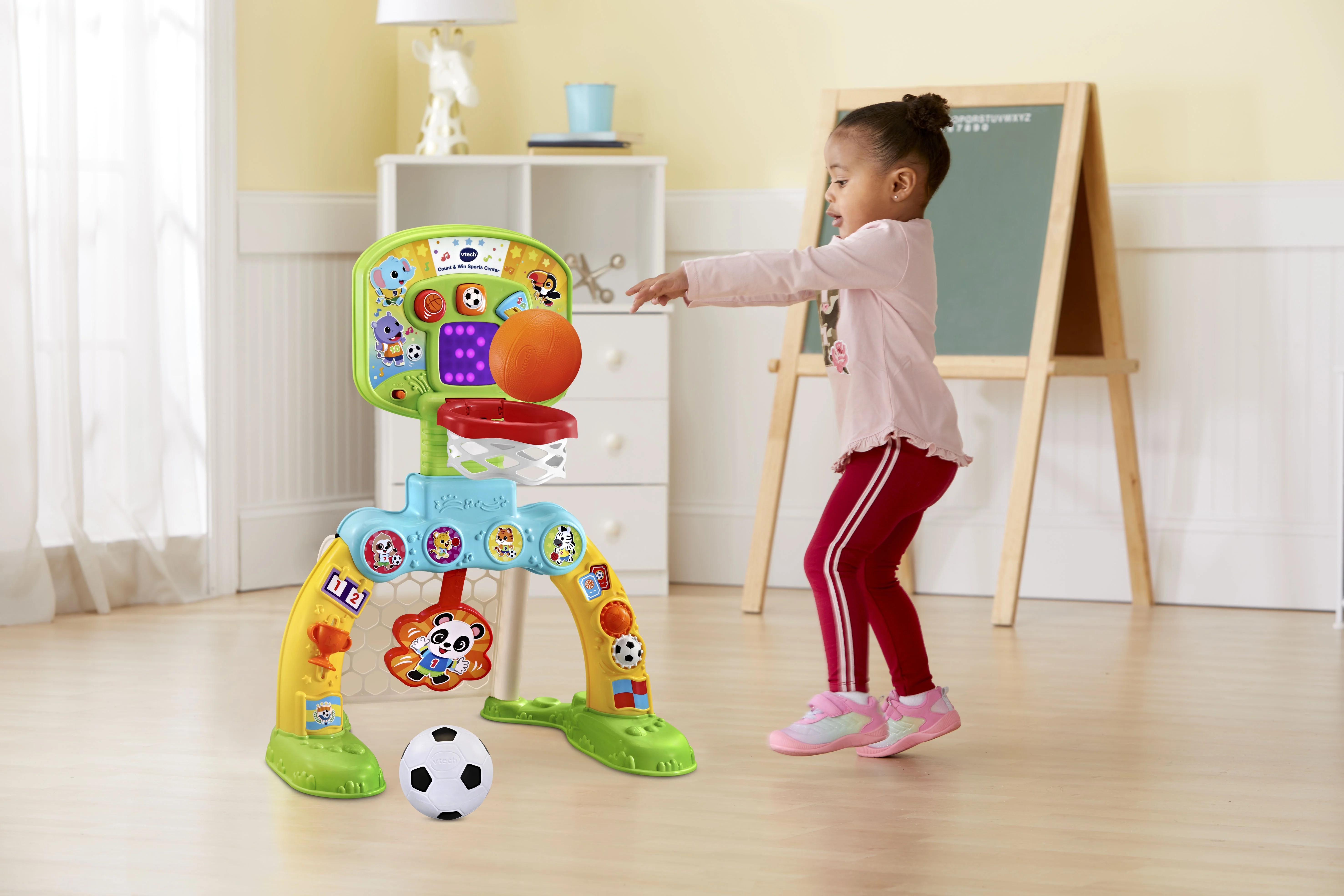 VTech Count & Win Sports Center, Basketball and Soccer Toy for Toddlers, Teaches Physical Activity