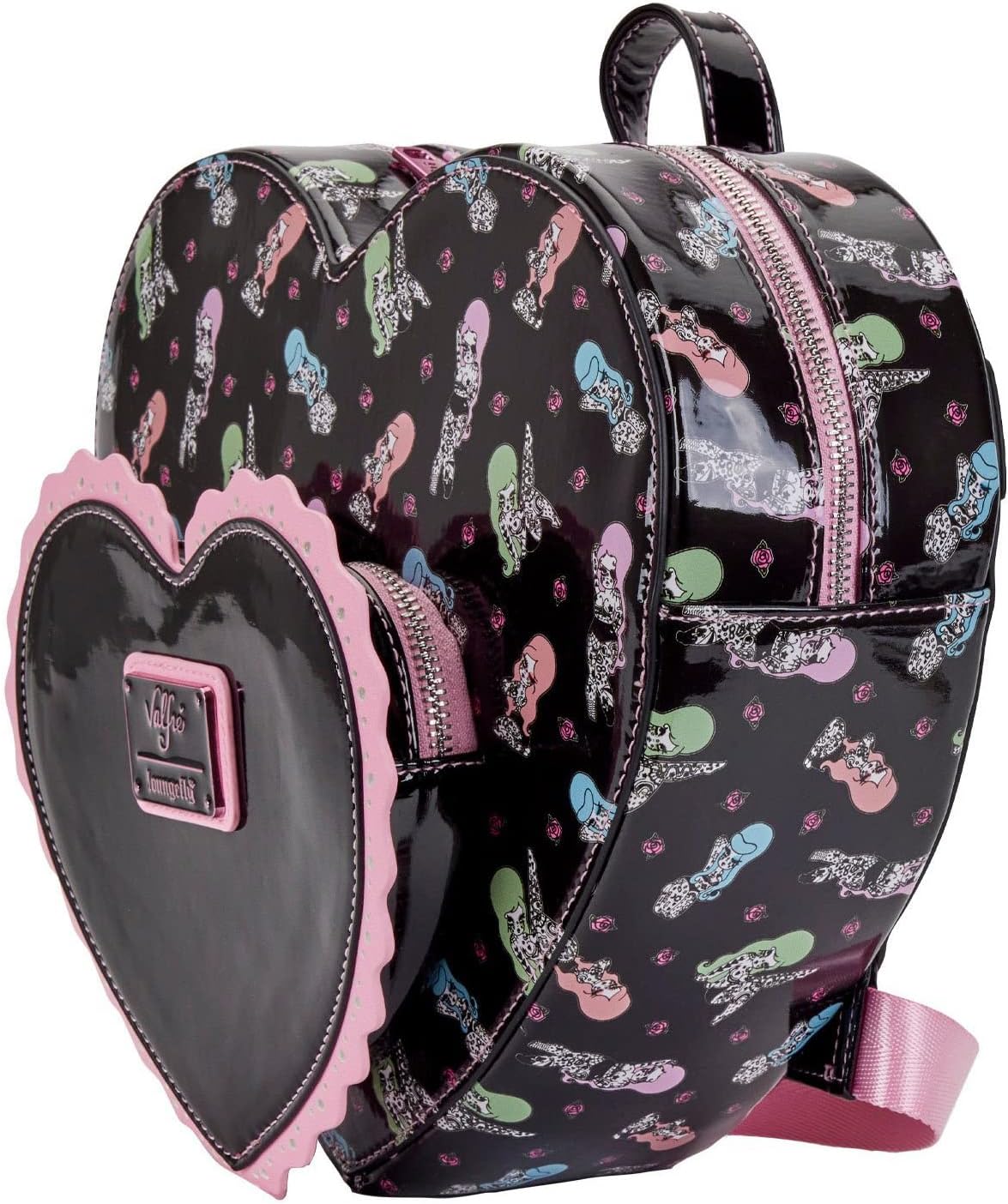 Loungefly Valfre Double Heart Mini Backpack