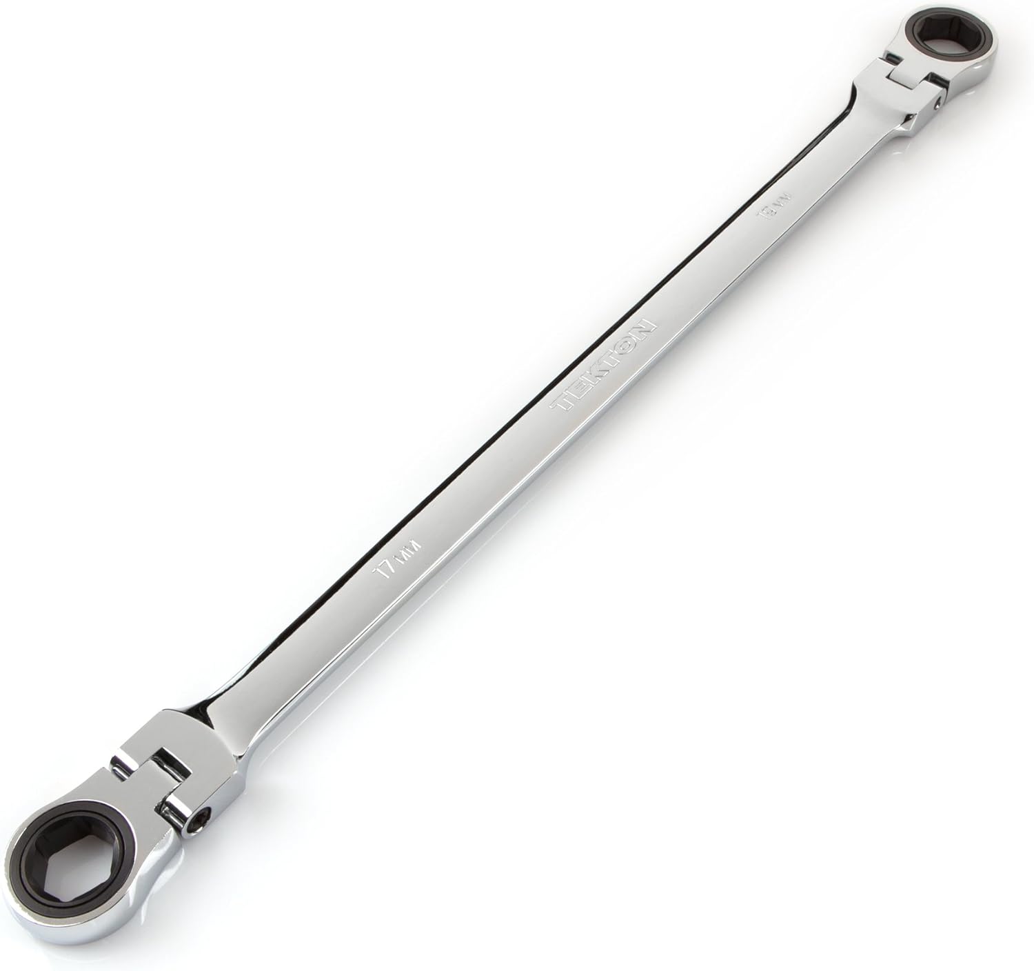 TEKTON 13 x 15 mm Long Flex Ratcheting Box End Wrench | WRN77109 Pack of 2