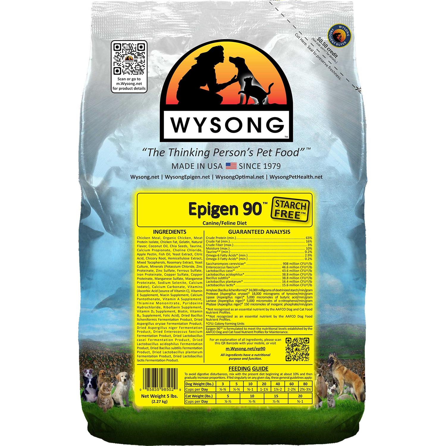 Wysong Epigen 90 Starch-Free Formula Dry Dog & Cat Food - Pet Supplies online store
