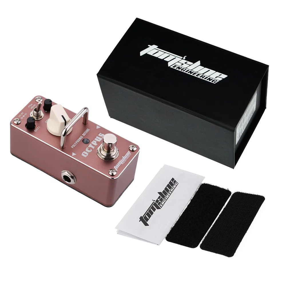 AROMA AOS-3 Octpus Polyphonic Octave Electric Guitar Effect Pedal Single Effect with True Bypass
