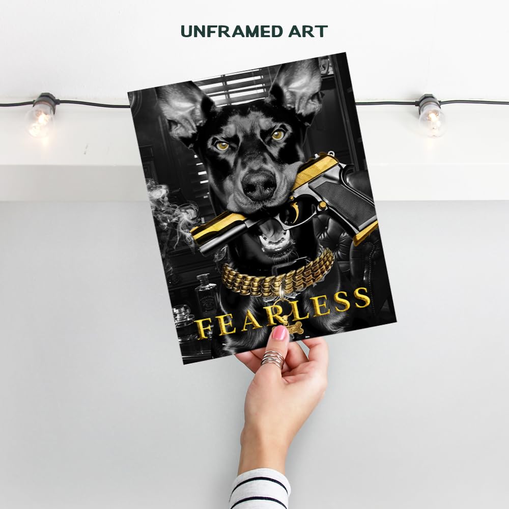 Masculine Bedroom Decor for Men - Home Gym Decor - Black Office Decor - Success Wall Decor - Man Cave Signs - Executive Office Decor - Boss Gifts - Motivational Quotes Wall Decor - Manly Wall Decor