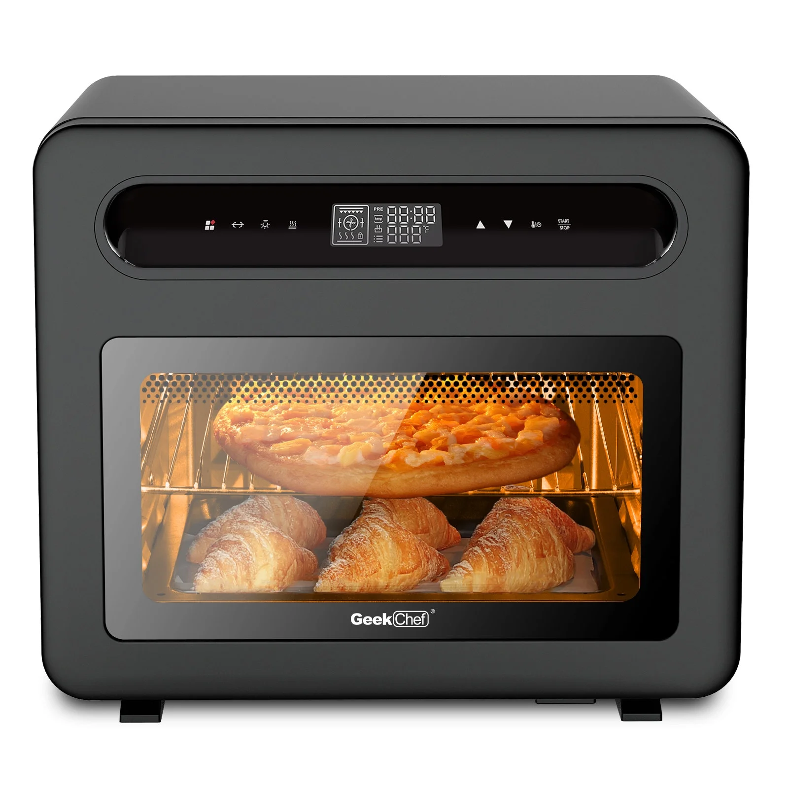 Air Fryer Toast Oven Combo with Rotisserie and Dehydrator Extra Large Capacity Family Size,with 6 Slice Toast, 12
