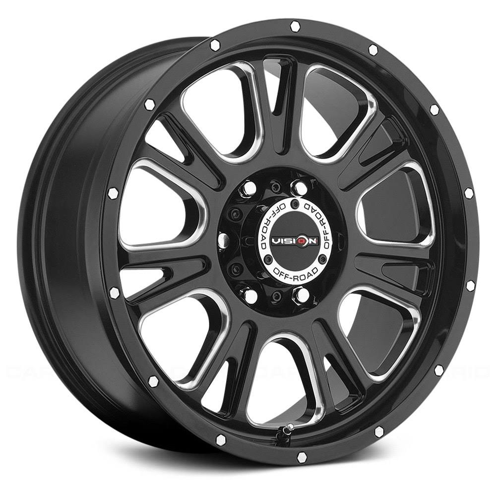 Vision Wheel 399 Fury, Size: 17X8.5, Black