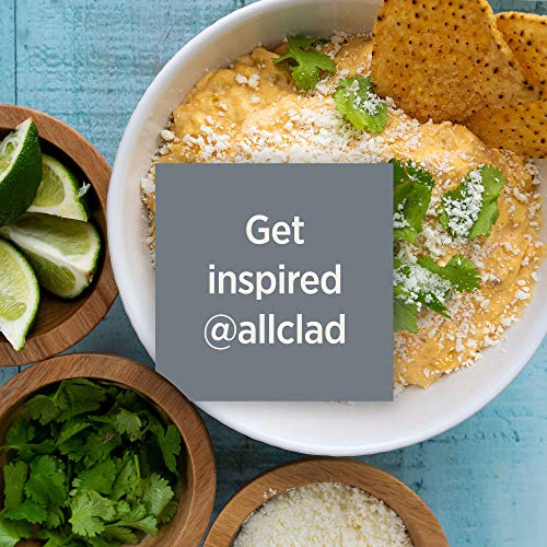 All-Clad 5 Quart 7-in-1 Electric Slow Cooker with Stainless Steel and Cast Iron, 1200W - Black Enamel Crock