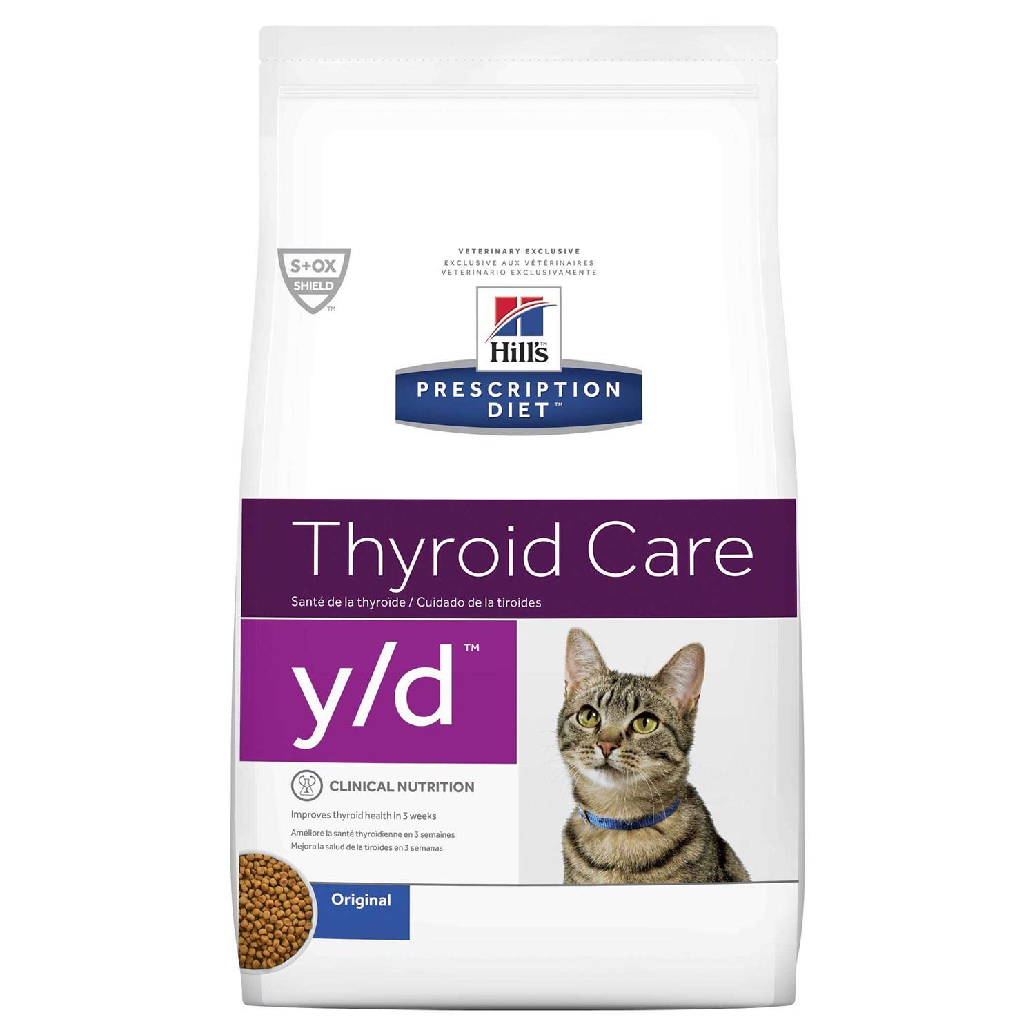 Prescription Diet y/d Feline Thyroid Care Dry Food - Pet Supplies online store