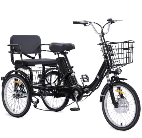 Electric Tricycle for Adults, Peak 750W/500W, Electric Trike, 20