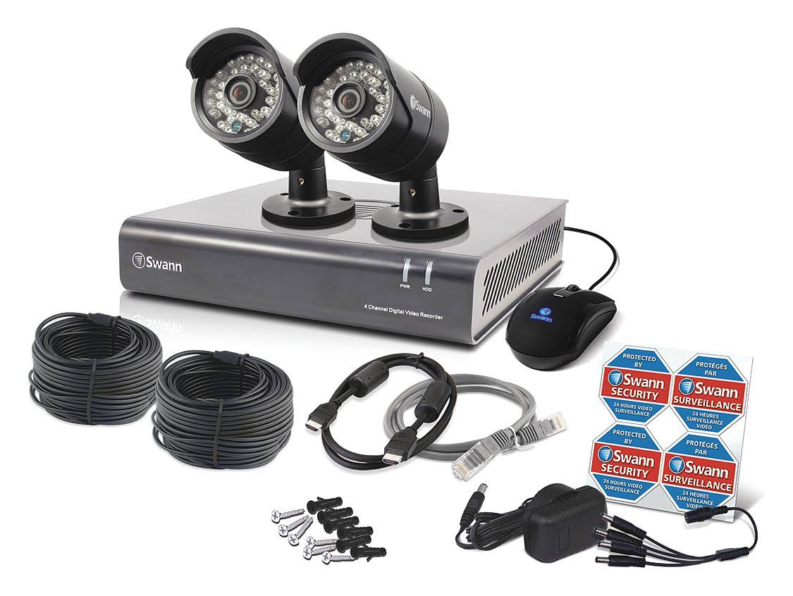 Swann SWDVK-444002-US 4-Channel 720p DVR with 2 720p Pro-a850 Cameras