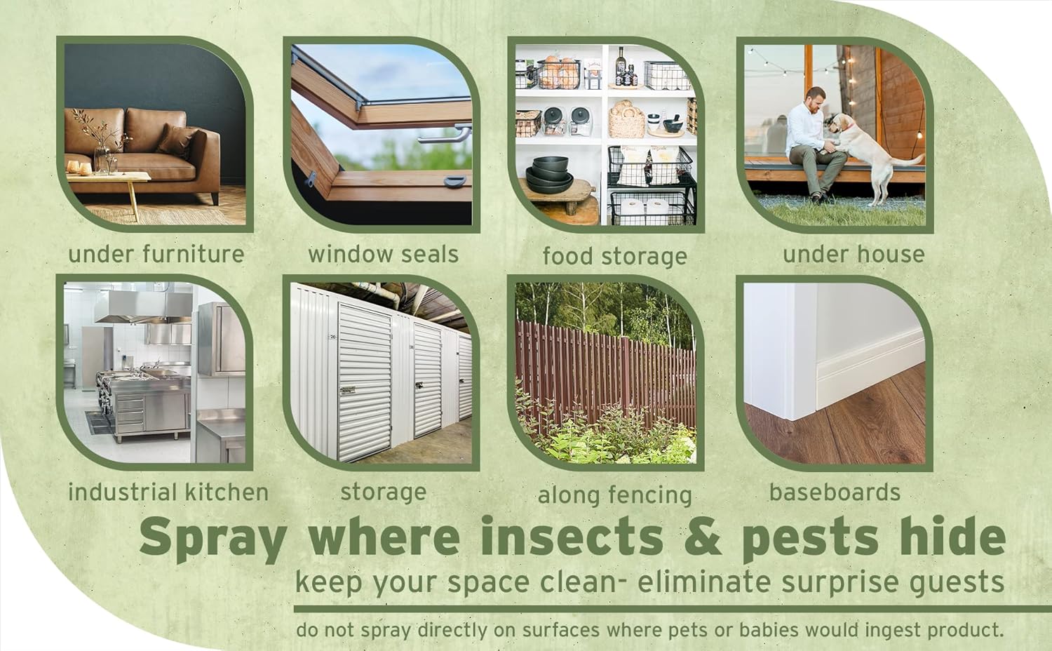 Mentha 16oz Insect and Pest Control Spray, All-Purpose Peppermint Oil Spray for Bugs, Rodents, Fleas, Ants, Roach Indoor for Home Peppermint Oil to Repel Mice and Rats White