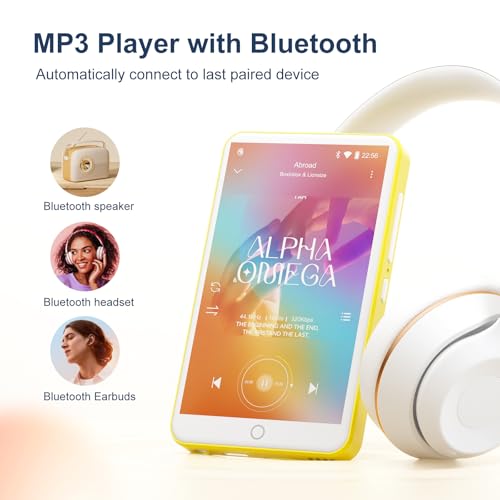 80GB MP3 Player with Bluetooth and WiFi, Mp3 & Mp4 Music Player with Spotify, Amazon Music, Deezer, Audible, Browser, 4.0