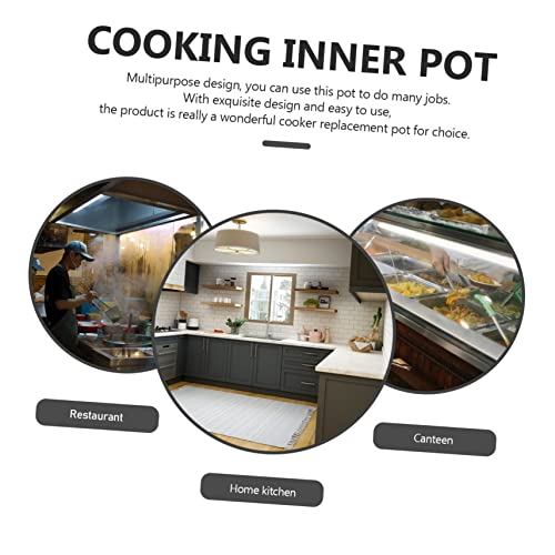 SWOOMEY Rice Cooker Liner Instant Rice Cooker Rice Container Stainless Steel Rice Cooker Nonstick Inner Pot Rice Inner Cooking Pot Electric Rice Inner Tank Electric Cooker Supply Rice Pot