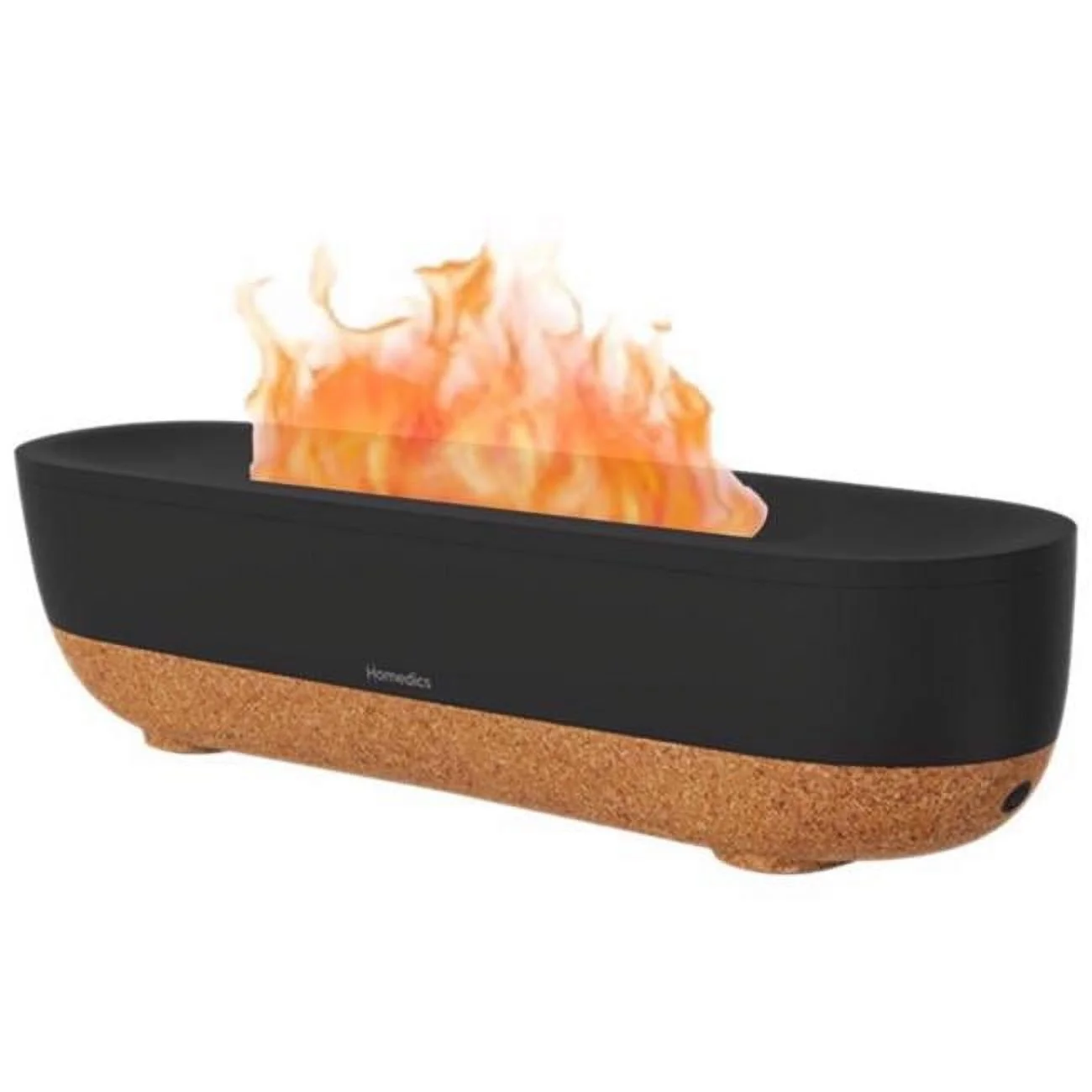 Homedics Fireside Cool Mist Ultrasonic Humidifier, Essential Oil Pad, 0.26 Gallon Top Fill