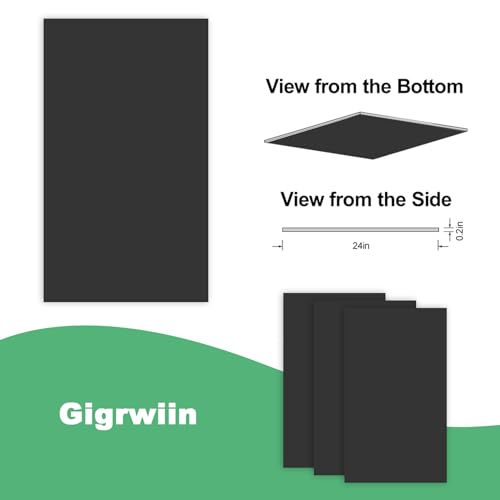 Smooth White Drop Ceiling Tile 2ft x 4ft, Ceiling Panel 24 x 48in – Waterproof, Washable and Fire-Rated - to Prevent Breakage-Cover 80 Sq. Ft-Package of 10 Tiles