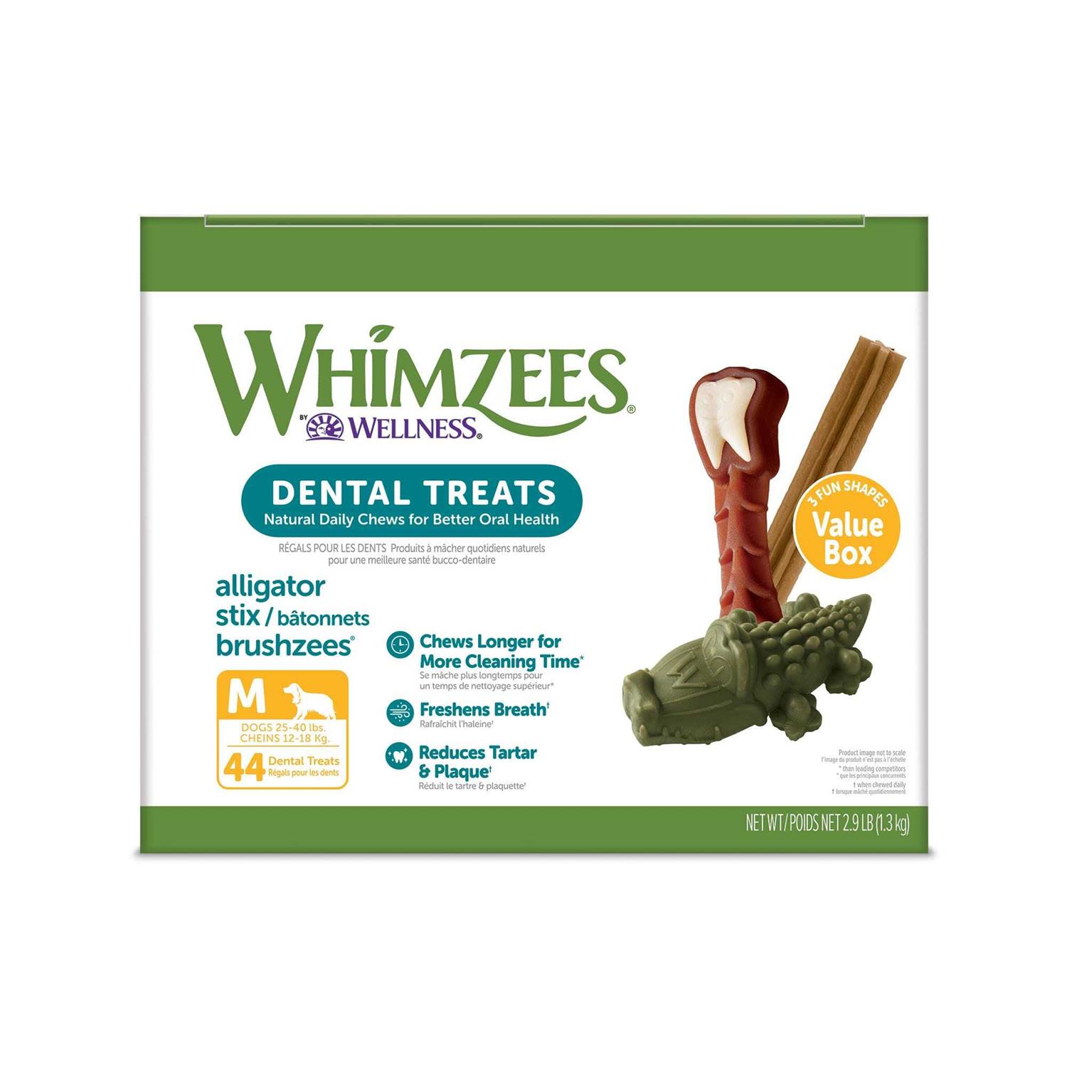 Whimzees Natural Dental Value Box Dog Treats - Pet Supplies online store