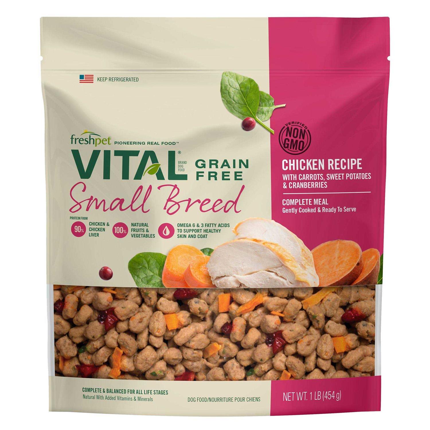 Freshpet Vital Complete Meals Grain-Free Chicken Fresh Small Breed Dog Food - Pet Supplies online store