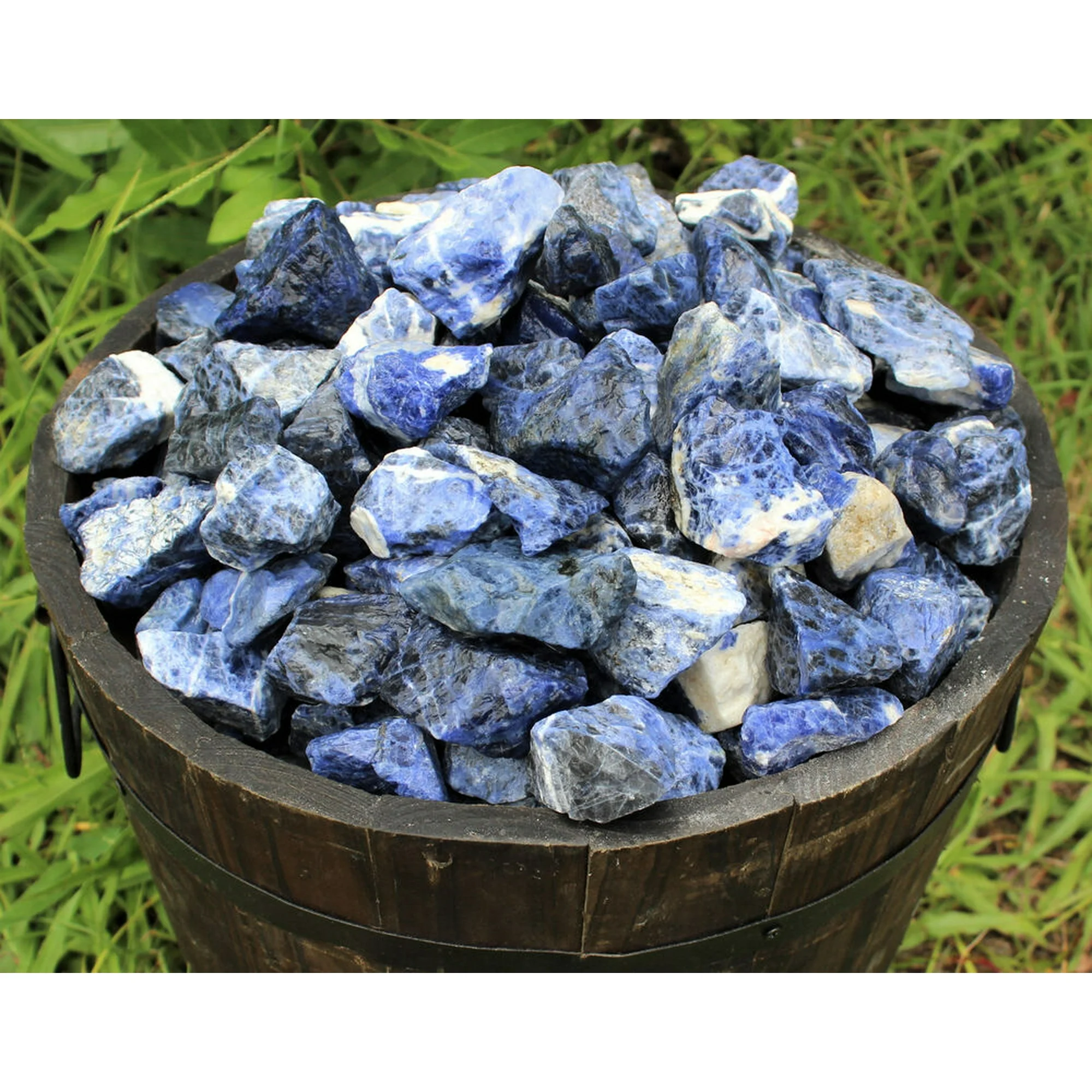 1 Single Blue Natural Rough Sodalite Raw Crystal Gemstone Specimen Reiki Healing