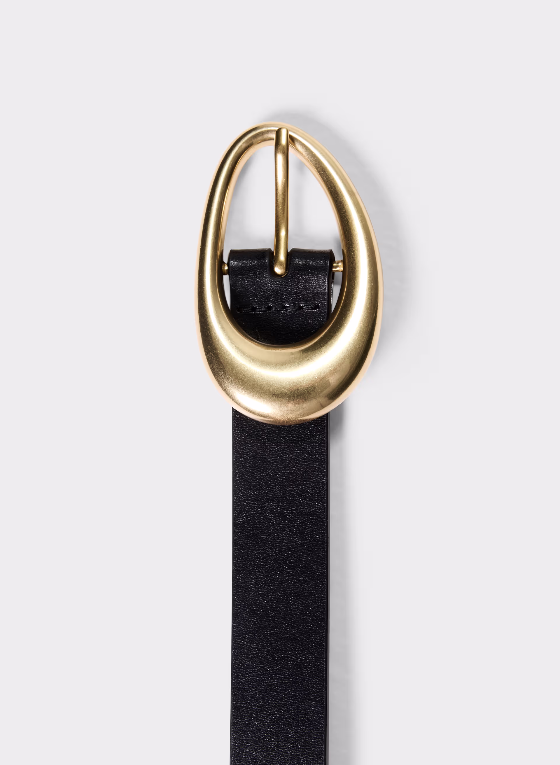 Perennial Solid Brass Leather Belt - ARITZIA OUTLET