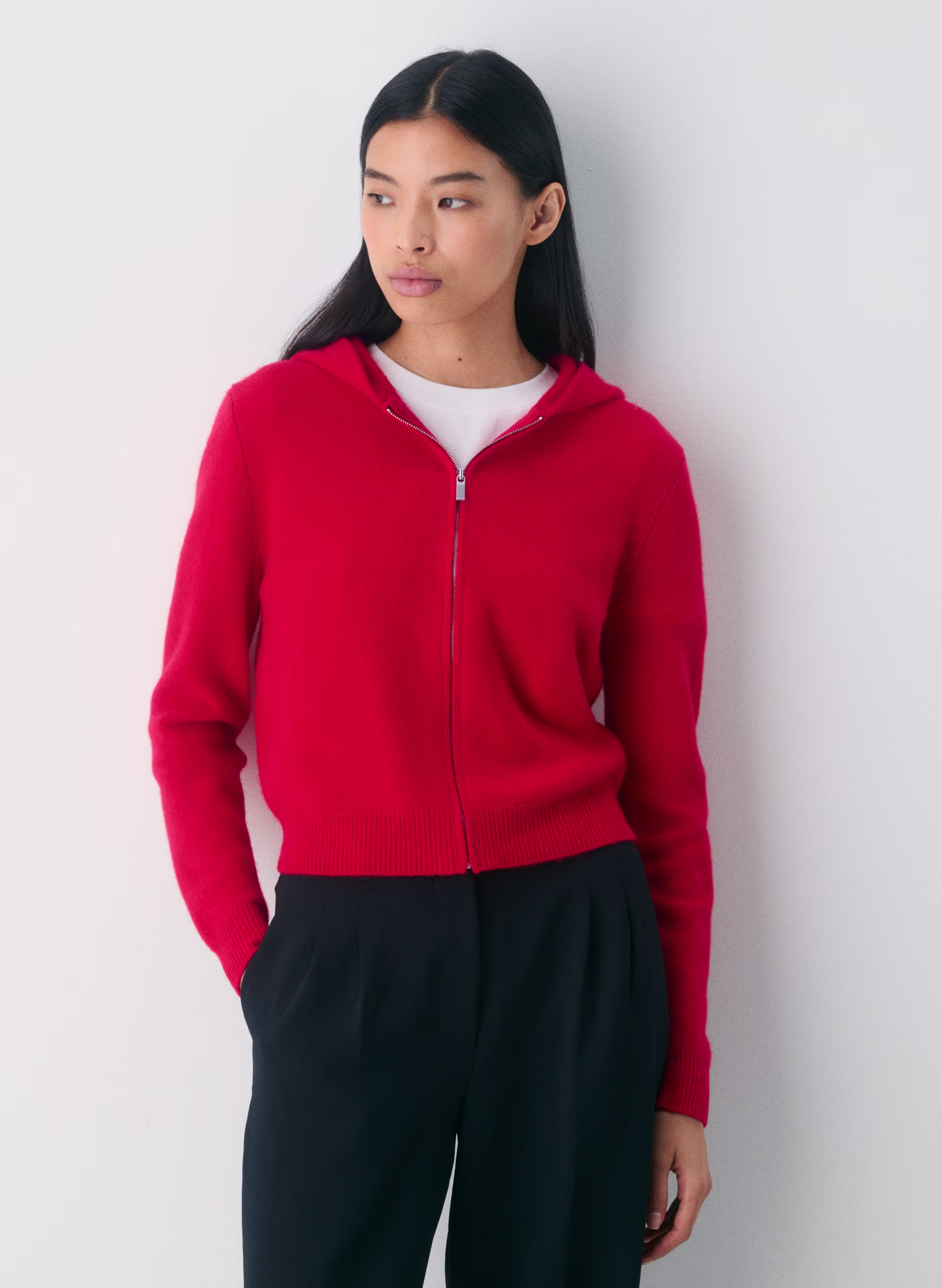Essential Cashmere Hooded Zip-up - ARITZIA OUTLET