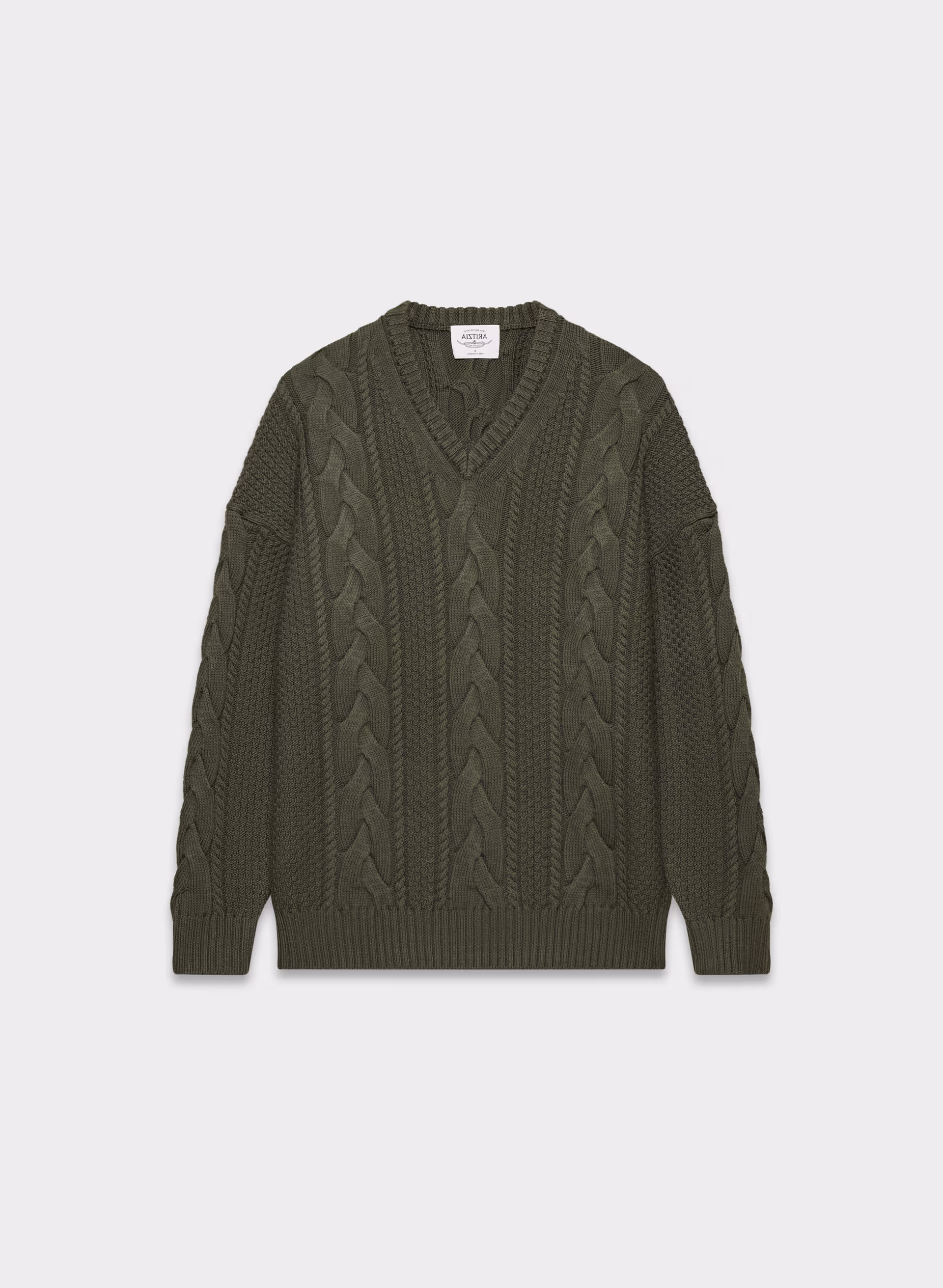Heritage Knit Merino Wool V-neck Sweater - ARITZIA OUTLET